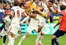 Inglaterra passa pela Noruega na prorrogação e está na semifinal