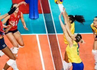 Brasil é superado pelos Estados Unidos por 3 a 0 no vôlei feminino