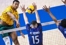 Brasil bate bicampeã olímpica França na Liga das Nações de vôlei