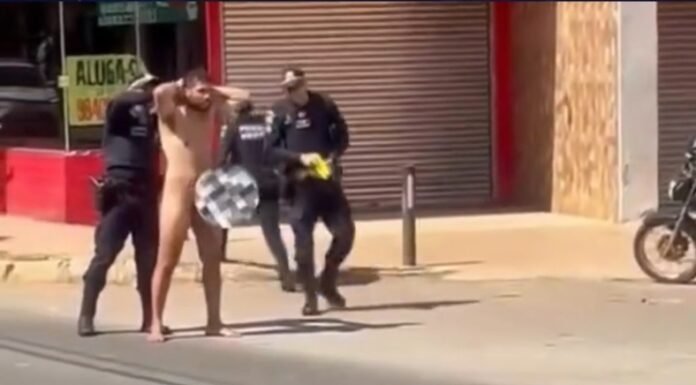 Vídeo: Homem é visto andando pelado na Rua 10 de Vicente Pires