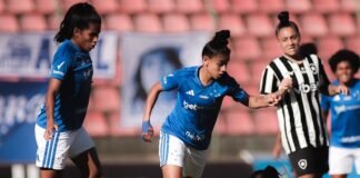 Cruzeiro vence Botafogo no Brasileirão Feminino