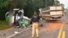 Acidente entre ônibus e carreta deixa pelo menos 21 mortos no Paraná