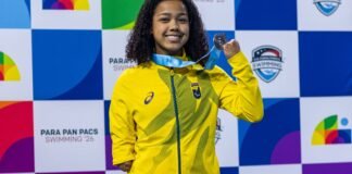 Parapan-Pacífico: nadadora Alessandra quebra recorde mundial