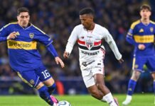 Ex-Palmeiras marca e São Paulo perde do Boca Juniors na Sul-Americana