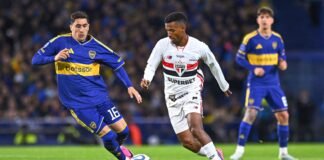 Ex-Palmeiras marca e São Paulo perde do Boca Juniors na Sul-Americana