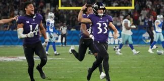 No último segundo, Baltimore Ravens batem Dallas Cowboys no Rio