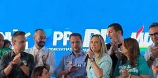 Vídeo: Celina Leão comemora apoio dos candidatos do Avante
