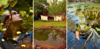 Adolescente cava lago na escola e o quintal vira ecossistema