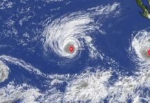 Super El Niño forma três furacões ao mesmo tempo no Pacífico