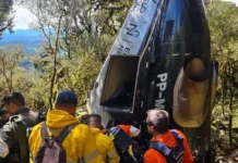 Bombeiros resgatam corpos do cantor Rick e da tripulação em SC