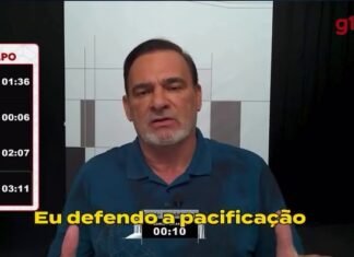 Candidato ao Senado, Marley Mendonça pede pacificação do país em debate no G1