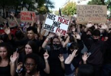 Alunos e professores protestam na França no maior dia de mobilização