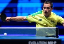 Após 2 vitórias, Calderano encara alemão nesta quinta no China Smash