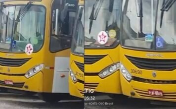 Vídeo: mais de 70 ônibus não puderam circular em Salvador por estarem com adesivos do PT