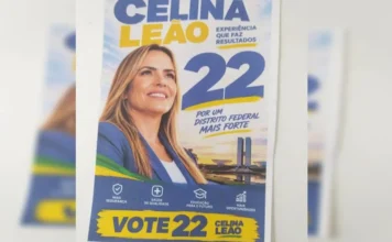 Material falso atribui número 22 a Celina Leão
