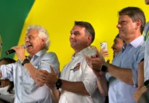Caiado declara apoio a Flávio no segundo turno